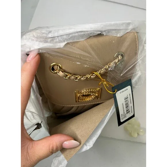 Bebe Hera Backpack Tan Small #549 - Picture 5 of 7